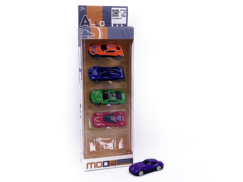 Die Cast Sports Car Free Wheel(5in1) toys