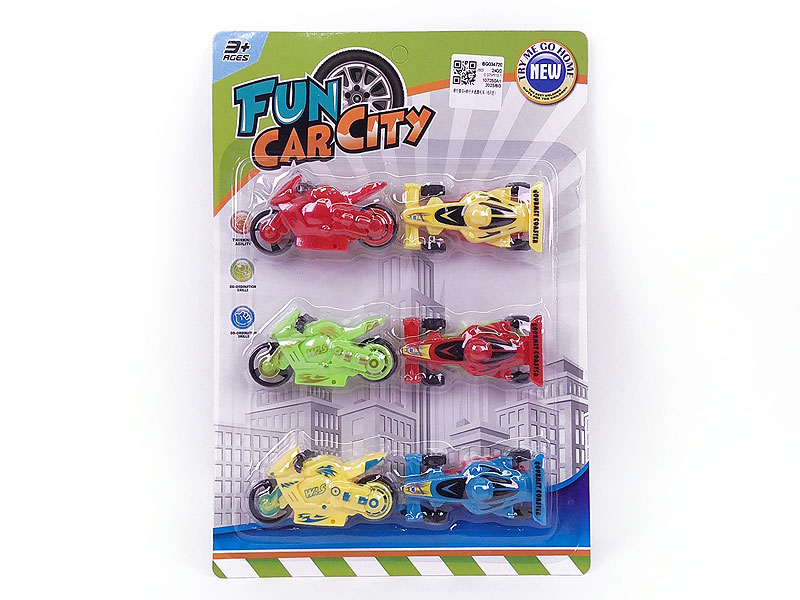 Free Wheel Racing Car & Free Wheel Motorcycle(6in1) toys