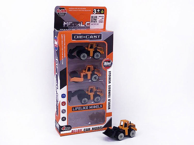 Die Cast Construction Truck Free Wheel(4in1) toys