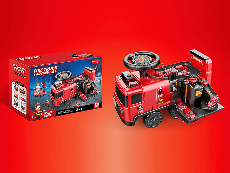 Free Wheel Fire Truck Adventure Series W/L toys