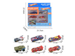 Die Cast Car Free Wheel(6in1) toys