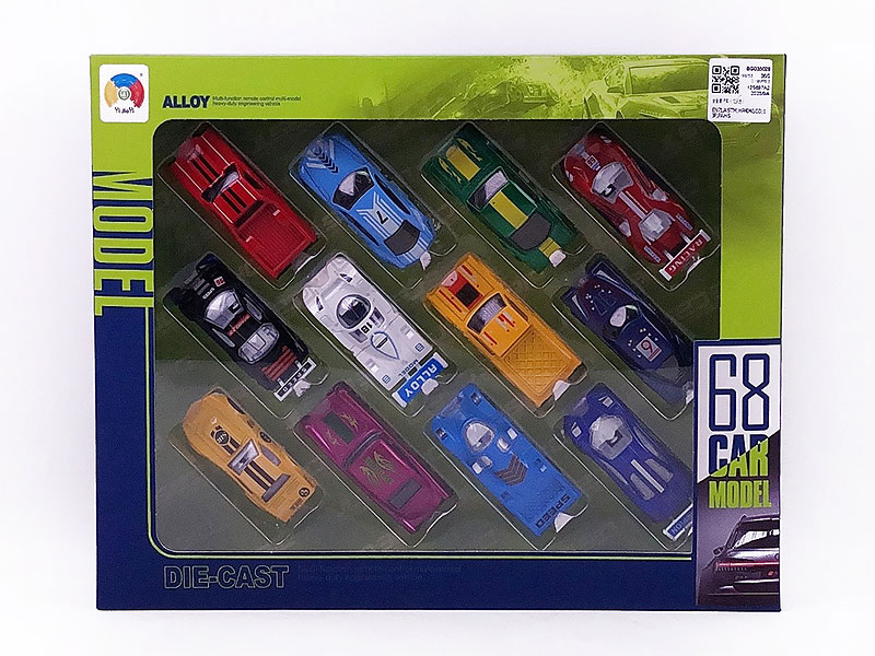 Die Cast Car Free Wheel(12in1) toys