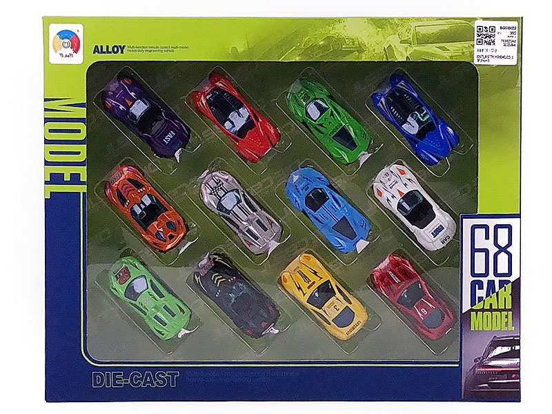 Die Cast Car Free Wheel(12in1) toys