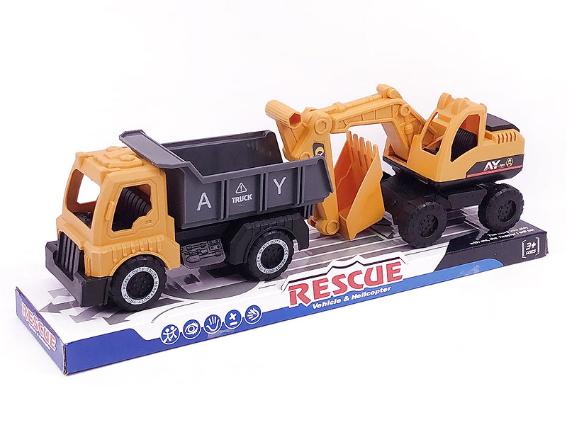 Free Wheel Construction Truck(2in1) toys