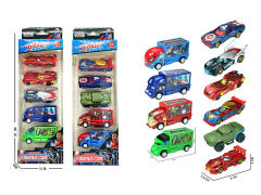 Die Cast Car Free Wheel & Die Cast Car Pull Back(5in1) toys