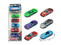 7CM Die Cast Sports Car Free Wheel(6in1) toys