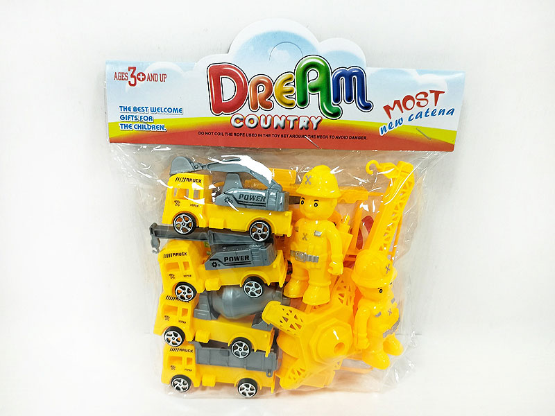 Free Wheel Construction Truck Set toys