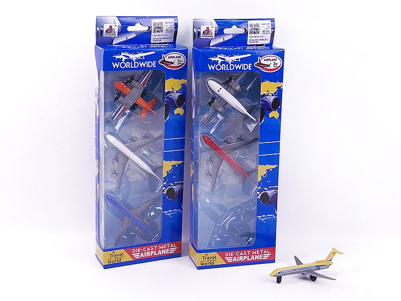 Die Cast Airplane Free Wheel(3in1) toys