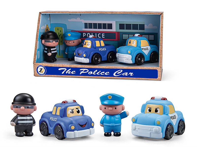 Free Wheel Police Car Set(2in1) toys