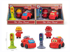 Free Wheel Fire Engine Set(2S) toys