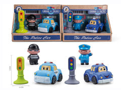 Free Wheel Police Car Set(2S) toys