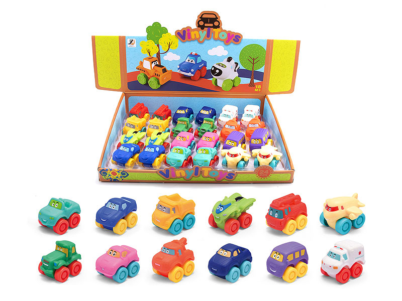 Free Wheel Cartoon Car(24in1) toys