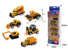 Die Cast Construction Truck Free Wheel(5in1) toys