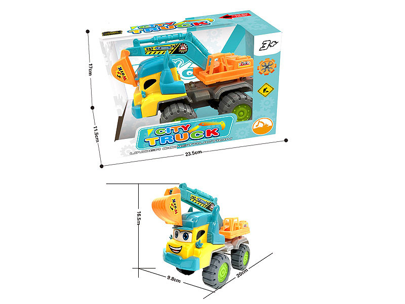 Free Wheel Construction Truck toys