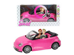 Free Wheel Car W/L_M & 11.5inch Doll toys