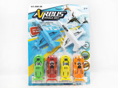 Free Wheel Car & Airplane(6in1) toys