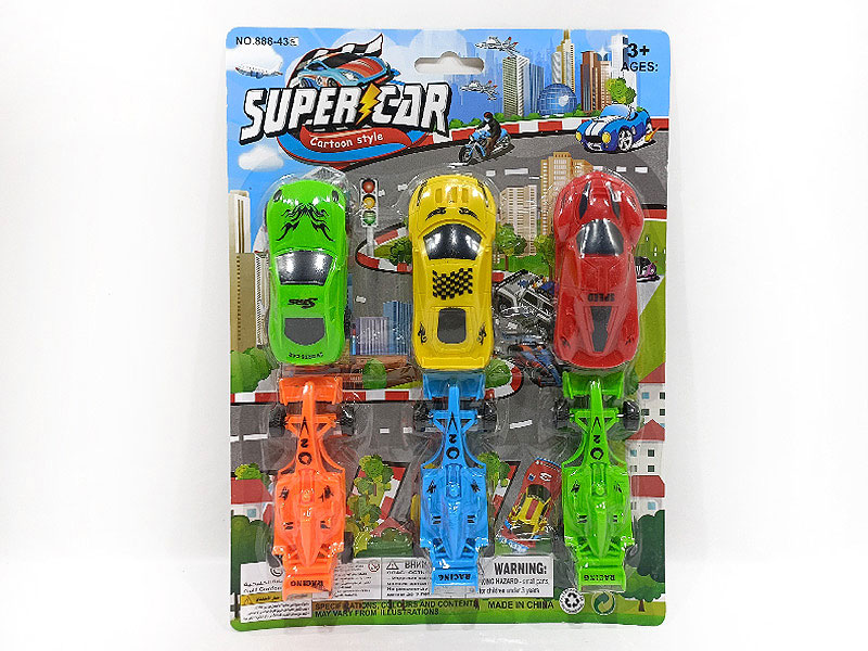 Free Wheel Equation Car & Free Wheel Racing Car(6in1) toys