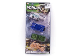 Free Wheel Military Car(4in1) toys