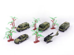Free Wheel Military Car Set(5S)