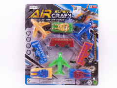 Free Wheel Airplane & Panzer & Bus(9in1) toys