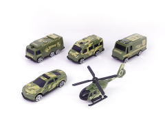 Free Wheel Military Car(5in1) toys