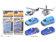 Die Cast Police Car Free Wheel(3in1) toys