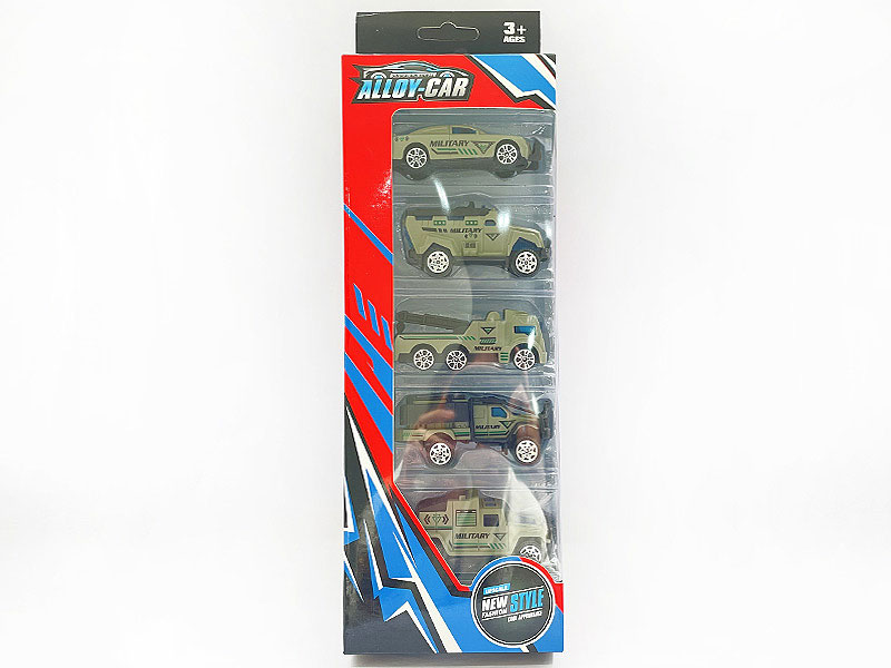 Die Cast Military Car Free Wheel(5in1) toys