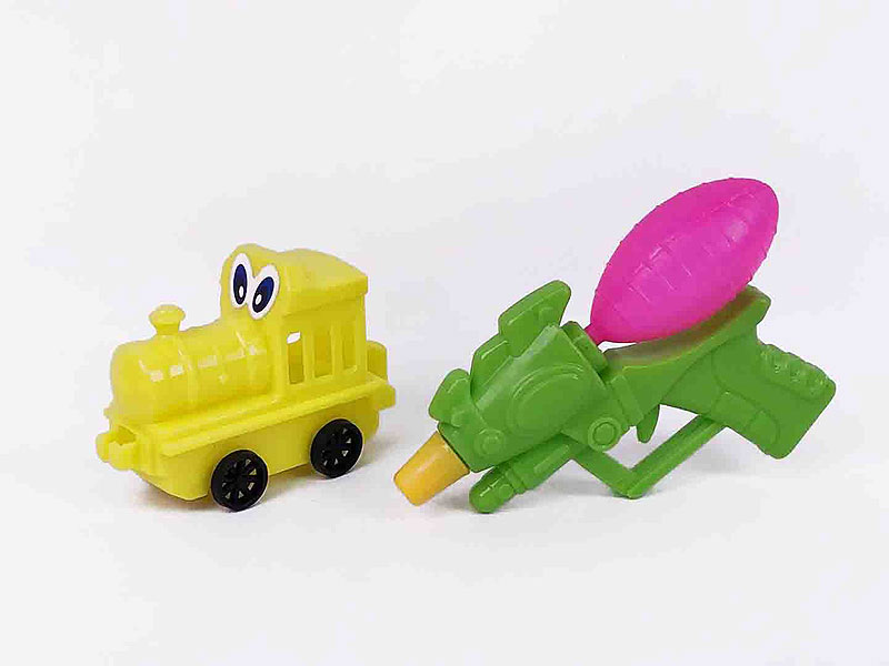 Free Wheel Train & Water Gun toys