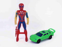 Free Wheel Sports Car & Spider Man toys