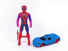 Free Wheel Sports Car & Spider Man toys