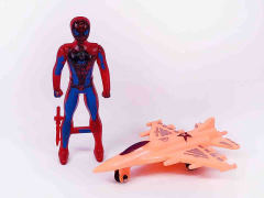 Free Wheel Airplane & Spider Man toys