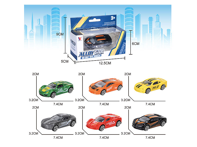 Die Cast Car Free Wheel(6S) toys