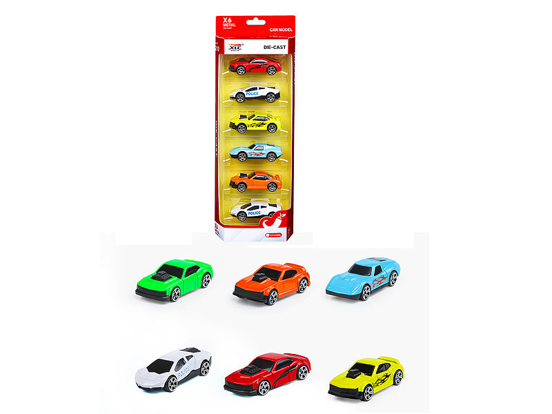 Die Cast Car Free Wheel(6in1) toys