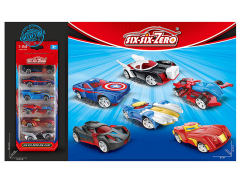 Die Cast Sports Car Free Wheel(6in1) toys