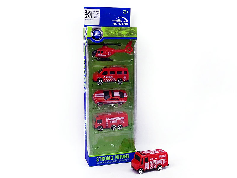 Free Wheel Fire Engine(5in1) toys