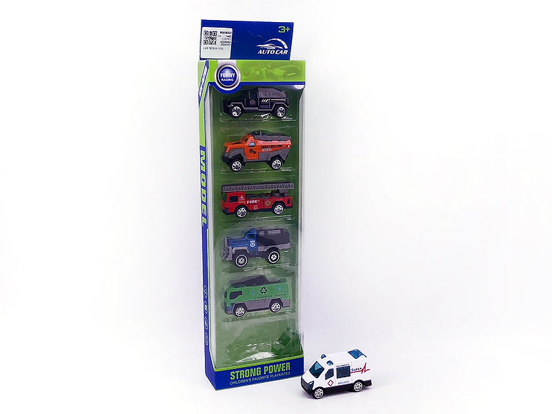 Die Cast Car Free Wheel(6in1) toys