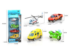 Die Cast Car Free Wheel(4in1) toys