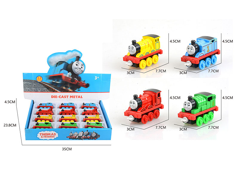 Die Cast Free Wheel Train(12in1) toys