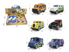 Die Cast Car Free Wheel(12in1) toys