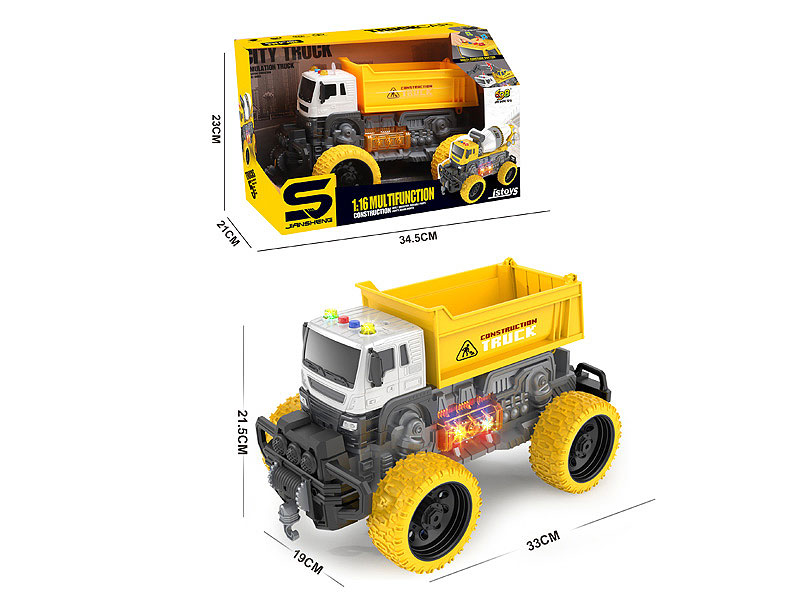 1:16 Free Wheel Construction Truck W/L_M toys