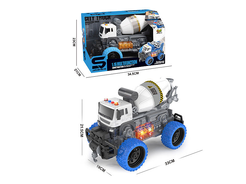 1:16 Free Wheel Construction Truck W/L_M toys