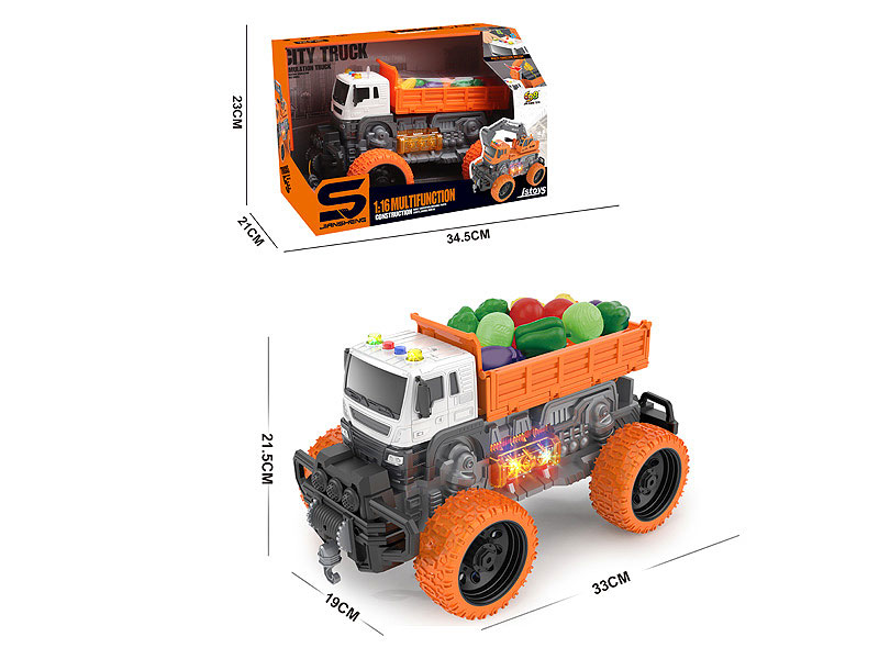 1:16 Free Wheel Truck Car W/L_M toys