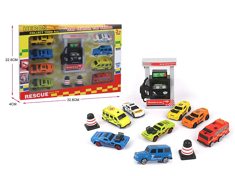 Free Wheel Car Set(8in1) toys