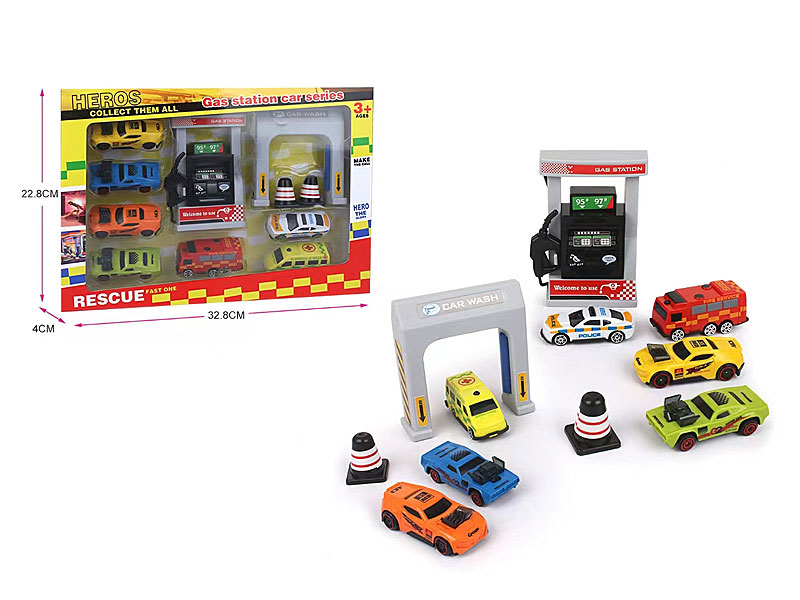 Free Wheel Car Set(7in1) toys