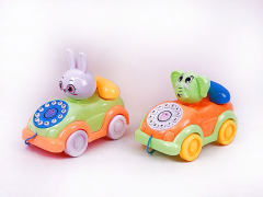 Drag Telephone Car W/L_M(2S) toys