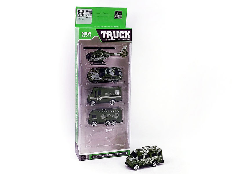 Free Wheel Military Car(5in1) toys