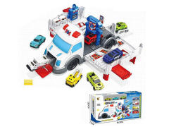 Free Wheel Storage Ambulance Set toys