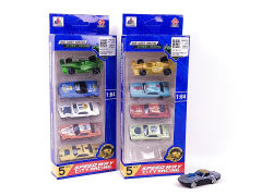 Die Cast Sports Car Free Wheel(5in1) toys