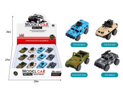 Die Cast Military Car Free Wheel(12in1) toys