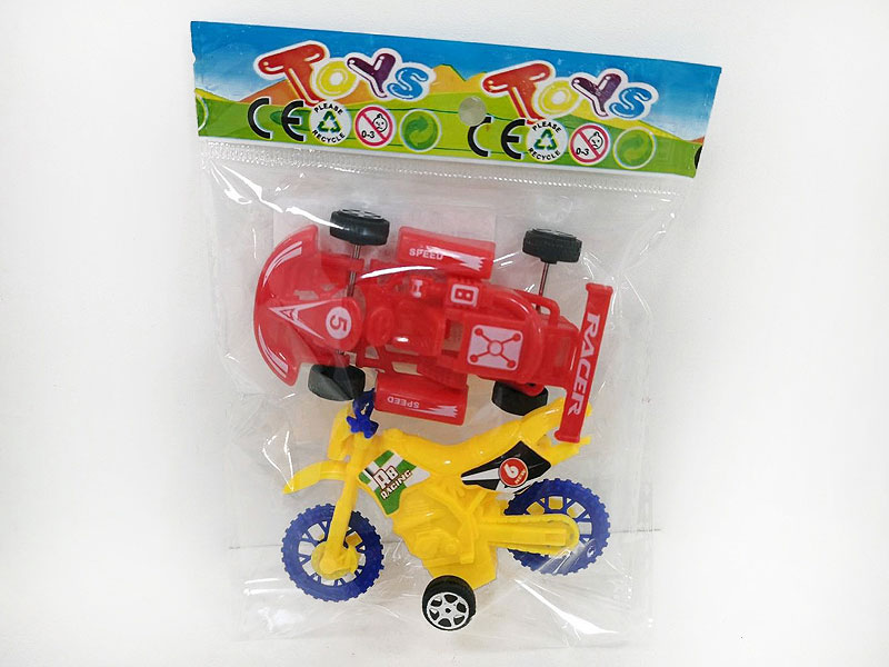 Free Wheel Car & Motorcycle(2in1) toys